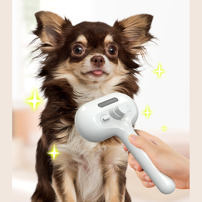 Spazzola Autopulente per Cani e Gatti con Nebulizzatore Integrato