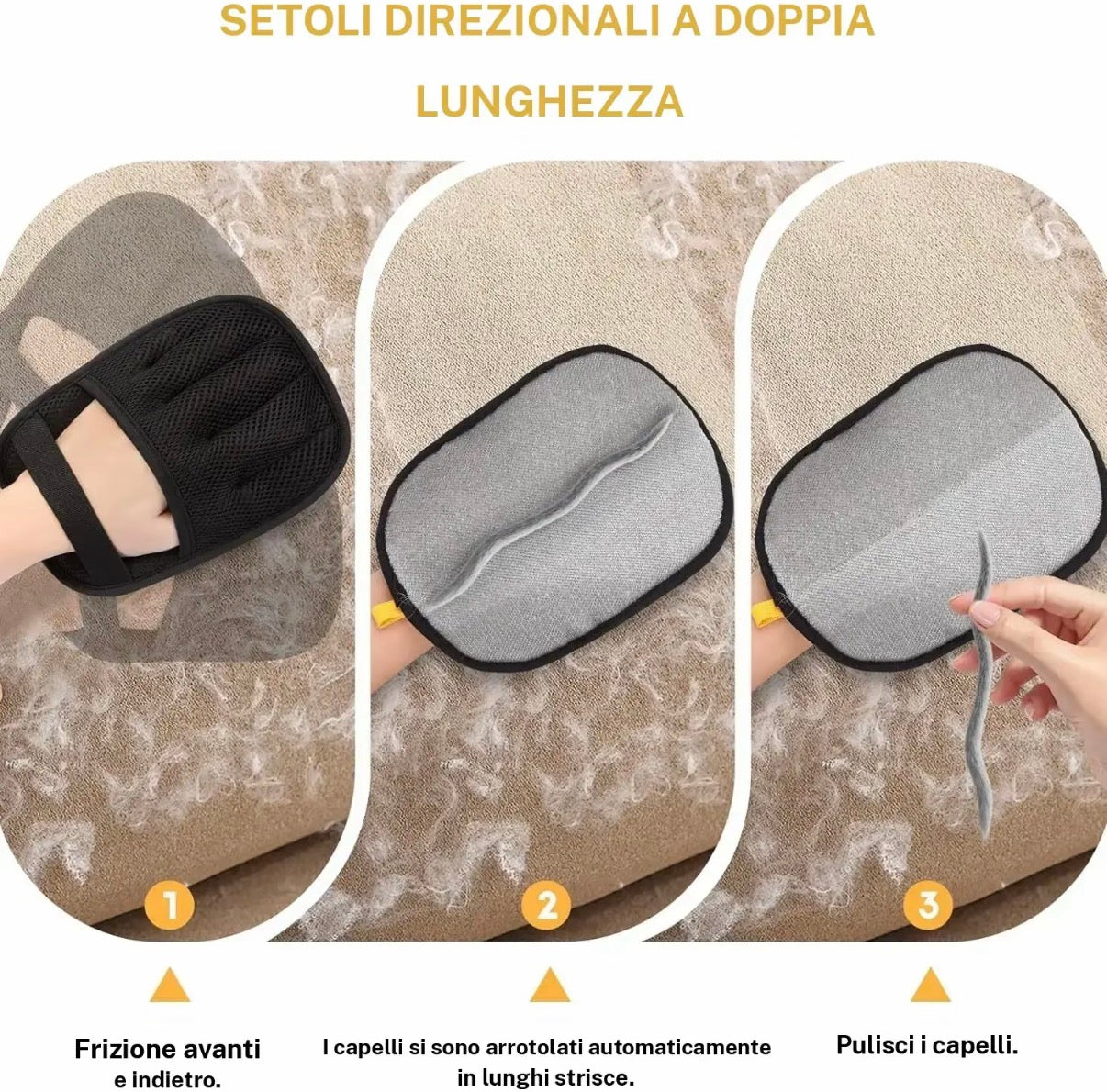 Il metodo più veloce per eliminare i peli di cane e gatto da qualsiasi superficie in 10 secondi