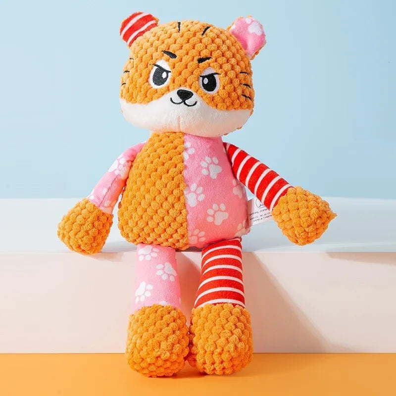 Giocattolo di Peluche per Cani e Gatti – Animali Simpatici Resistenti al Morso, Interattivo e Squeak