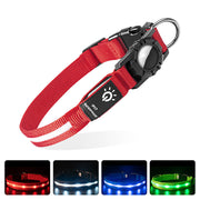 Collare Impermeabile con LED per Cani e Gatti – Nylon, Taglie S/M/L
