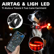 Collare Impermeabile con LED per Cani e Gatti – Nylon, Taglie S/M/L