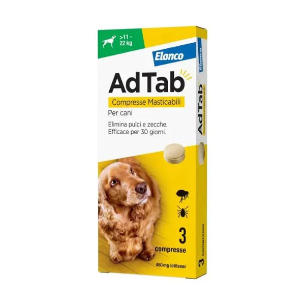 AdTab Compresse Masticabili per Cani 11-22 kg